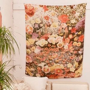 Urban Outfitters Colorful Floral TAPESTRY - $12